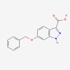 molecular formula C15H12N2O3 B1440541 6-Benzyloxy-1H-indazole-3-carboxylic acid CAS No. 865887-11-2