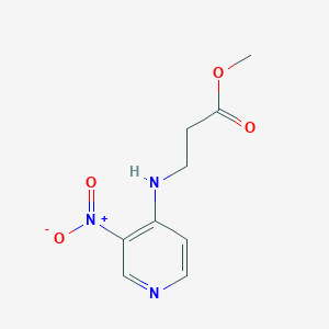 molecular formula C9H11N3O4 B1440544 3-[(3-硝基吡啶-4-基)氨基]丙酸甲酯 CAS No. 1184039-60-8