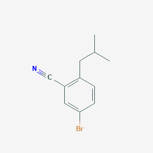 molecular formula C11H12BrN B1440545 5-溴-2-异丁基苯甲腈 CAS No. 856167-67-4