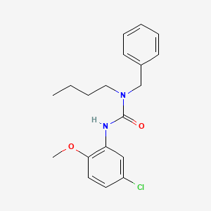 molecular formula C19H23ClN2O2 B14405457 N-Benzyl-N-butyl-N'-(5-chloro-2-methoxyphenyl)urea CAS No. 88451-17-6