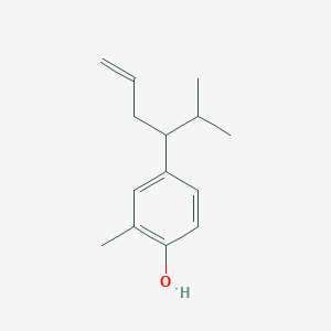 molecular formula C14H20O B14405461 2-Methyl-4-(2-methylhex-5-en-3-yl)phenol CAS No. 88372-03-6