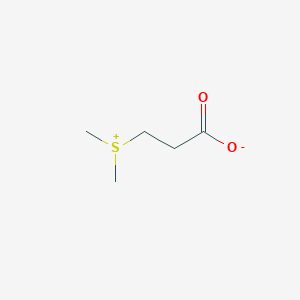 molecular formula (CH3)2S(+)CH2CH2COO(−)<br>C5H10O2S B144055 Dimethylpropiothetin CAS No. 7314-30-9
