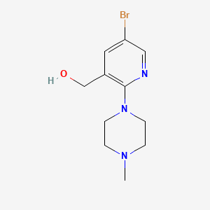 molecular formula C11H16BrN3O B1440550 [5-溴-2-(4-甲基哌嗪-1-基)吡啶-3-基]甲醇 CAS No. 1247648-15-2