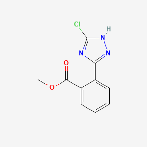 molecular formula C10H8ClN3O2 B1440552 2-(5-氯-1H-1,2,4-三唑-3-基)苯甲酸甲酯 CAS No. 1279219-63-4
