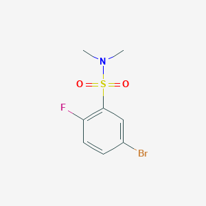 molecular formula C8H9BrFNO2S B1440554 5-溴-2-氟-N,N-二甲基苯磺酰胺 CAS No. 1387887-66-2