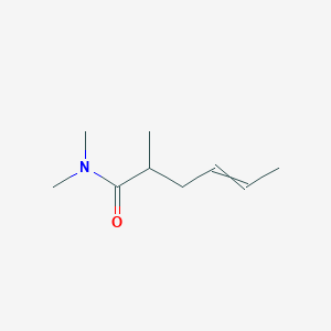 molecular formula C9H17NO B14405577 N,N,2-Trimethylhex-4-enamide CAS No. 88431-05-4