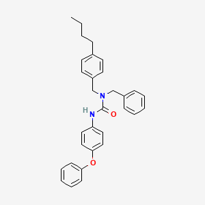 molecular formula C31H32N2O2 B14405623 N-Benzyl-N-[(4-butylphenyl)methyl]-N'-(4-phenoxyphenyl)urea CAS No. 88451-91-6