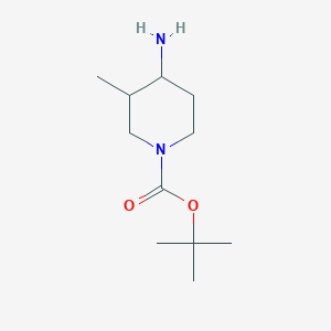 molecular formula C11H22N2O2 B1440563 Tert-butyl 4-amino-3-methylpiperidine-1-carboxylate CAS No. 900642-17-3