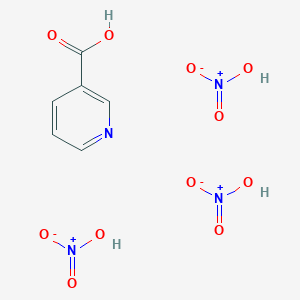 molecular formula C6H8N4O11 B14405655 Nitric acid;pyridine-3-carboxylic acid CAS No. 88208-24-6