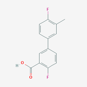 4,4'-Difluoro-3'-methyl-[1,1'-biphenyl]-3-carboxylic acid