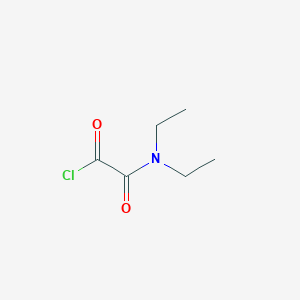 molecular formula C6H10ClNO2 B14405671 Acetyl chloride, (diethylamino)oxo- CAS No. 87039-68-7