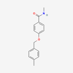 molecular formula C16H17NO2 B14405711 N-Methyl-4-[(4-methylphenyl)methoxy]benzamide CAS No. 84403-93-0