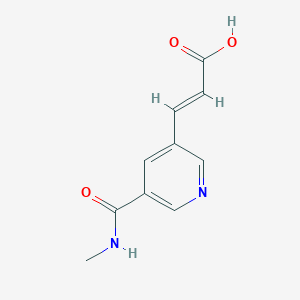 3-[5-(Methylcarbamoyl)pyridin-3-yl]prop-2-enoic acid