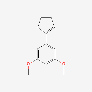 molecular formula C13H16O2 B14405731 1-(Cyclopent-1-en-1-yl)-3,5-dimethoxybenzene CAS No. 88418-33-1