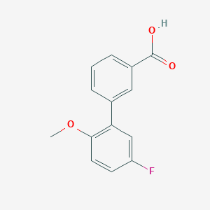 molecular formula C14H11FO3 B1440574 3-(5-Fluoro-2-methoxyphenyl)benzoic acid CAS No. 376592-43-7