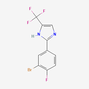 2-(3-Bromo-4-fluorophenyl)-4-(trifluoromethyl)-1H-imidazole