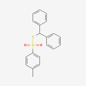 molecular formula C20H18O2S2 B14405766 S-(Diphenylmethyl) 4-methylbenzene-1-sulfonothioate CAS No. 83994-72-3