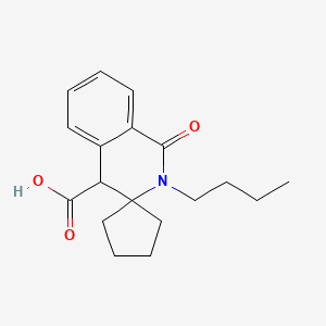2'-butyl-1'-oxo-1',4'-dihydro-2'H-spiro[cyclopentane-1,3'-isoquinoline]-4'-carboxylic acid