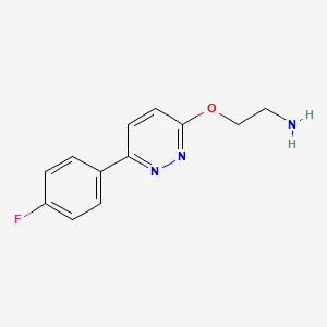 (2-([6-(4-Fluorophenyl)pyridazin-3-YL]oxy)ethyl)amine
