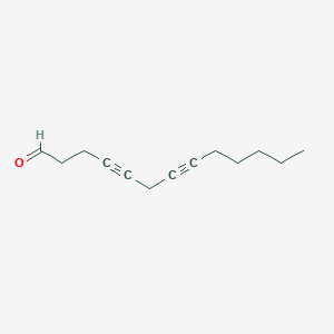 molecular formula C13H18O B14405806 Trideca-4,7-diynal CAS No. 87681-30-9