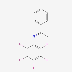 molecular formula C14H8F5N B14405834 (1E)-N-(Pentafluorophenyl)-1-phenylethan-1-imine CAS No. 86769-22-4