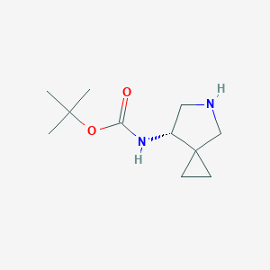 molecular formula C11H20N2O2 B144059 (S)-tert-Butyl 5-azaspiro[2.4]heptan-7-ylcarbamate CAS No. 127199-45-5