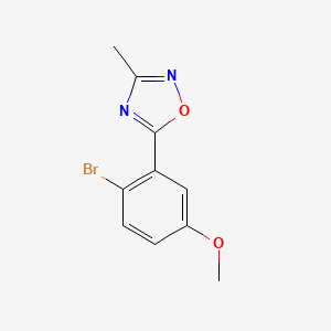 5-(2-Bromo-5-methoxyphenyl)-3-methyl-1,2,4-oxadiazole