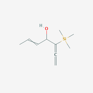 molecular formula C10H18OSi B14405940 3-(Trimethylsilyl)hepta-1,2,5-trien-4-ol CAS No. 87655-77-4