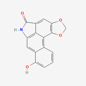 molecular formula C16H9NO4 B14405979 Benzo(f)-1,3-benzodioxolo(6,5,4-cd)indol-5(6H)-one, 8-hydroxy- CAS No. 85814-30-8