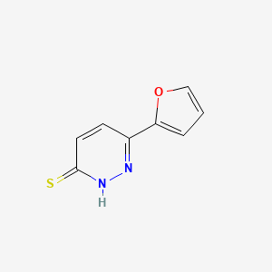 molecular formula C8H6N2OS B1440598 6-(Furan-2-yl)pyridazine-3-thiol CAS No. 184219-91-8