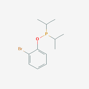 molecular formula C12H18BrOP B14406003 2-Bromophenyl dipropan-2-ylphosphinite CAS No. 84998-58-3