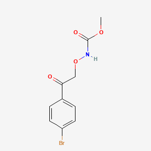 molecular formula C10H10BrNO4 B14406061 Methyl [2-(4-bromophenyl)-2-oxoethoxy]carbamate CAS No. 88073-09-0
