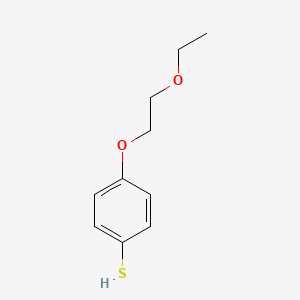 molecular formula C10H14O2S B14406081 4-(2-Ethoxyethoxy)benzene-1-thiol CAS No. 88318-15-4