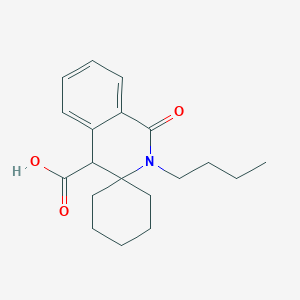 B1440612 2'-butyl-1'-oxo-1',4'-dihydro-2'H-spiro[cyclohexane-1,3'-isoquinoline]-4'-carboxylic acid CAS No. 1225071-44-2