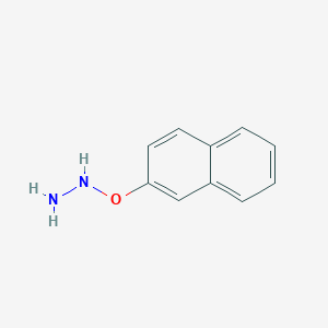 molecular formula C10H10N2O B14406129 [(Naphthalen-2-yl)oxy]hydrazine CAS No. 89632-72-4