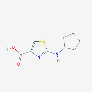 molecular formula C9H12N2O2S B1440614 2-(Cyclopentylamino)-1,3-thiazole-4-carboxylic acid CAS No. 1211515-49-9