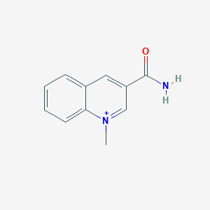 molecular formula C11H11N2O+ B14406156 3-Carbamoyl-1-methylquinolin-1-ium CAS No. 84811-85-8