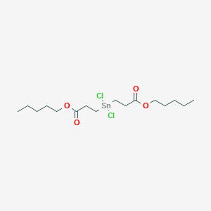 molecular formula C16H30Cl2O4Sn B14406163 Dipentyl 3,3'-(dichlorostannanediyl)dipropanoate CAS No. 88261-92-1