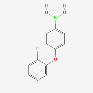 molecular formula C12H10BFO3 B1440617 4-(2-Fluorophenoxy)phenylboronic acid CAS No. 1402238-32-7