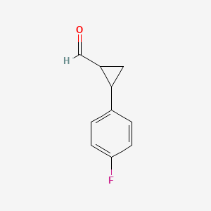 molecular formula C10H9FO B1440618 2-(4-fluorophenyl)cyclopropane-1-carbaldehyde CAS No. 372183-93-2