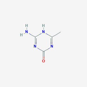 molecular formula C4H6N4O B144062 4-Amino-6-methyl-1,3,5-triazin-2-ol CAS No. 16352-06-0