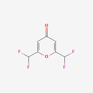2,6-Bis(difluoromethyl)pyran-4-one
