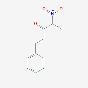 molecular formula C11H13NO3 B14406302 3-Pentanone, 4-nitro-1-phenyl- CAS No. 86208-78-8
