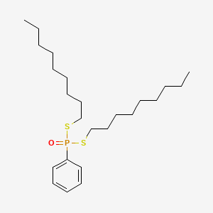 molecular formula C24H43OPS2 B14406385 S,S-Dinonyl phenylphosphonodithioate CAS No. 85480-04-2