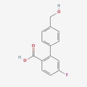 4-Fluoro-2-(4-hydroxymethylphenyl)benzoic acid