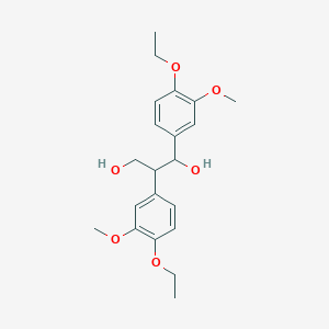 molecular formula C21H28O6 B14406429 1,2-Bis(4-ethoxy-3-methoxyphenyl)propane-1,3-diol CAS No. 84209-95-0