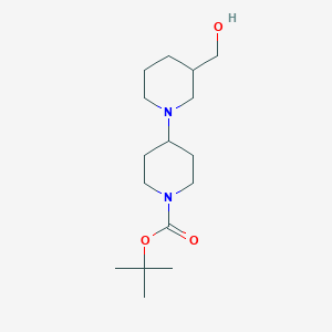 molecular formula C16H30N2O3 B1440643 Tert-butyl 4-(3-(hydroxymethyl)piperidin-1-YL)piperidine-1-carboxylate CAS No. 864293-17-4