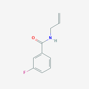 molecular formula C10H10FNO B14406452 Benzamide, 3-fluoro-N-2-propenyl- CAS No. 88229-23-6