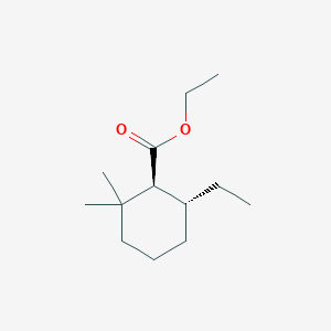 molecular formula C13H24O2 B14406485 Ethyl (1S,6R)-6-ethyl-2,2-dimethylcyclohexane-1-carboxylate CAS No. 83637-11-0