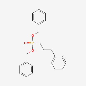 molecular formula C23H25O3P B14406490 Dibenzyl (3-phenylpropyl)phosphonate CAS No. 82180-50-5